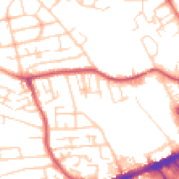 Daytime road noise heatmap for WF2 9AS
