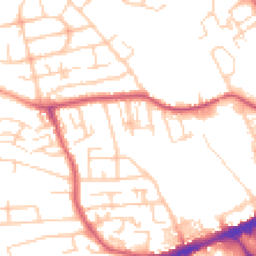 Daytime road noise heatmap for WF2 9AT