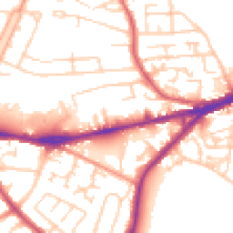 Daytime road noise heatmap for WF2 9BE