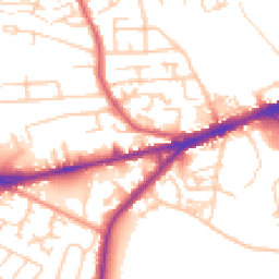 Daytime road noise heatmap for WF2 9BP