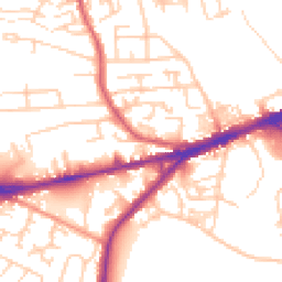 Daytime road noise heatmap for WF2 9BT