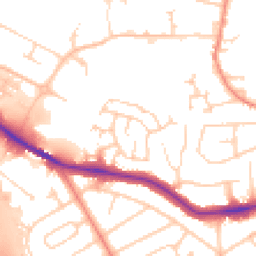 Daytime road noise heatmap for WF2 9DZ