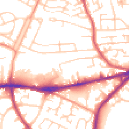 Daytime road noise heatmap for WF2 9EE