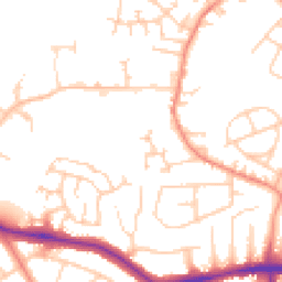 Daytime road noise heatmap for WF2 9FH