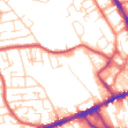 Daytime road noise heatmap for WF2 9FP