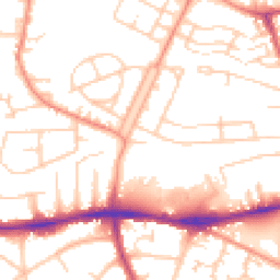 Daytime road noise heatmap for WF2 9JJ