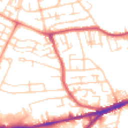 Daytime road noise heatmap for WF2 9PL