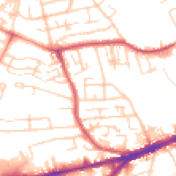 Daytime road noise heatmap for WF2 9QB