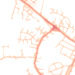 Daytime road noise heatmap for WF2 9TA