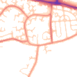 Daytime road noise heatmap for WF3 1AB
