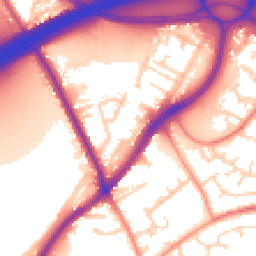 Daytime road noise heatmap for WF3 1AH