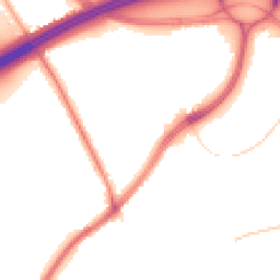 Night-time road noise heatmap for WF3 1AH