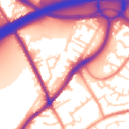 Daytime road noise heatmap for WF3 1AQ