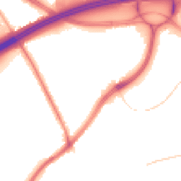 Night-time road noise heatmap for WF3 1AQ