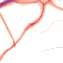 Night-time road noise heatmap for WF3 1AU