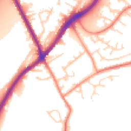 Daytime road noise heatmap for WF3 1AY
