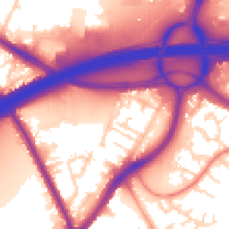 Daytime road noise heatmap for WF3 1BF