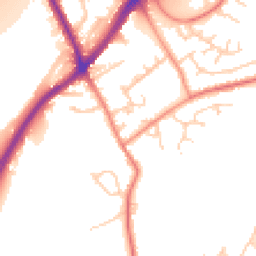 Daytime road noise heatmap for WF3 1BH