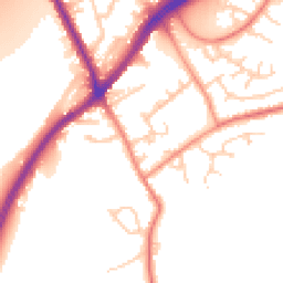 Daytime road noise heatmap for WF3 1BJ