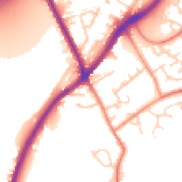 Daytime road noise heatmap for WF3 1BN
