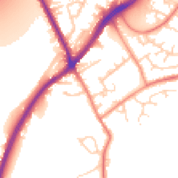 Daytime road noise heatmap for WF3 1BP