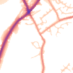 Daytime road noise heatmap for WF3 1BQ
