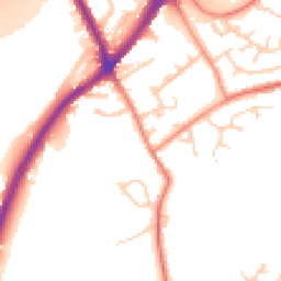 Daytime road noise heatmap for WF3 1DA