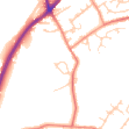 Daytime road noise heatmap for WF3 1DJ