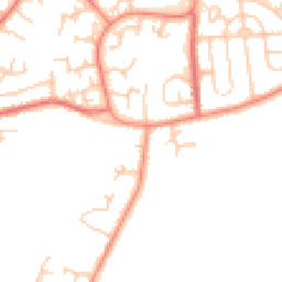 Daytime road noise heatmap for WF3 1ED