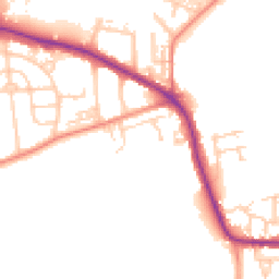 Daytime road noise heatmap for WF3 1FQ