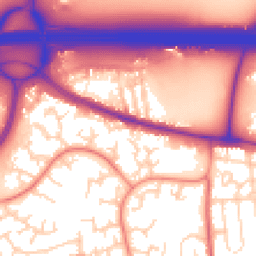 Daytime road noise heatmap for WF3 1GN