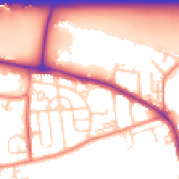 Daytime road noise heatmap for WF3 1PE