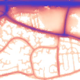 Daytime road noise heatmap for WF3 1TE