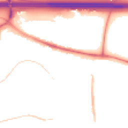 Night-time road noise heatmap for WF3 1TE