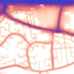 Daytime road noise heatmap for WF3 1TF