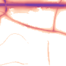 Night-time road noise heatmap for WF3 1TG