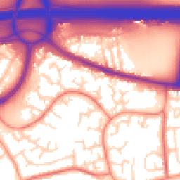 Daytime road noise heatmap for WF3 1TJ