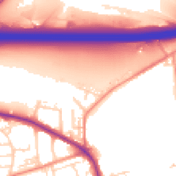Daytime road noise heatmap for WF3 2EG