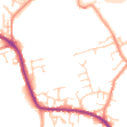 Daytime road noise heatmap for WF3 2GJ