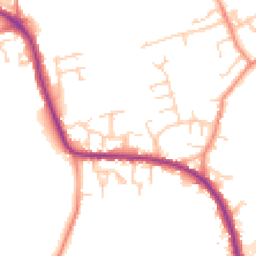 Daytime road noise heatmap for WF3 2LJ