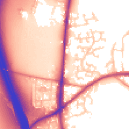 Daytime road noise heatmap for WF3 3AH