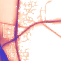 Daytime road noise heatmap for WF3 3AN