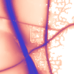 Daytime road noise heatmap for WF3 3AS