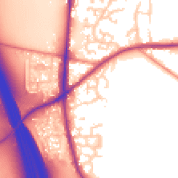 Daytime road noise heatmap for WF3 3BT