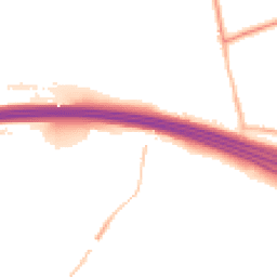 Night-time road noise heatmap for WF3 3DJ