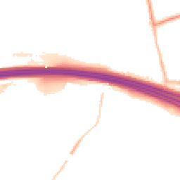 Night-time road noise heatmap for WF3 3DZ