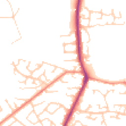 Daytime road noise heatmap for WF3 3EP
