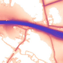 Daytime road noise heatmap for WF3 3EZ
