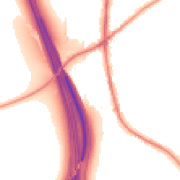 Night-time road noise heatmap for WF3 3FA