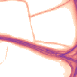 Night-time road noise heatmap for WF3 3FH